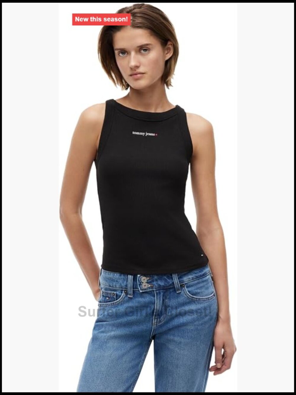 Cotton Spandex Sleeveless Slim Fit Graphic Tank Top